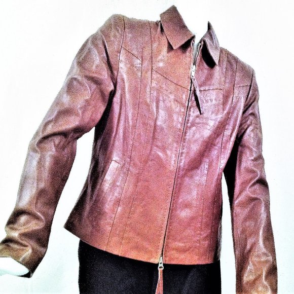 DESIGNERS LEATHER JACKET ORIGINAL FROM GERMANY NEW - Picture 2 of 2